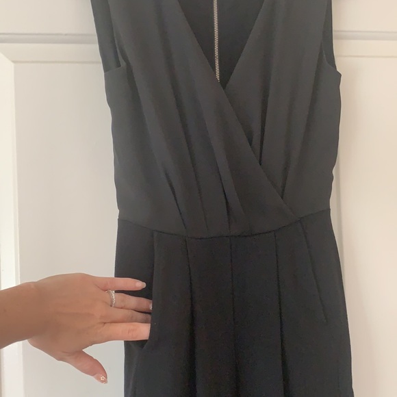 Bloomingdale’s black zip-up jumpsuit - Picture 2 of 3